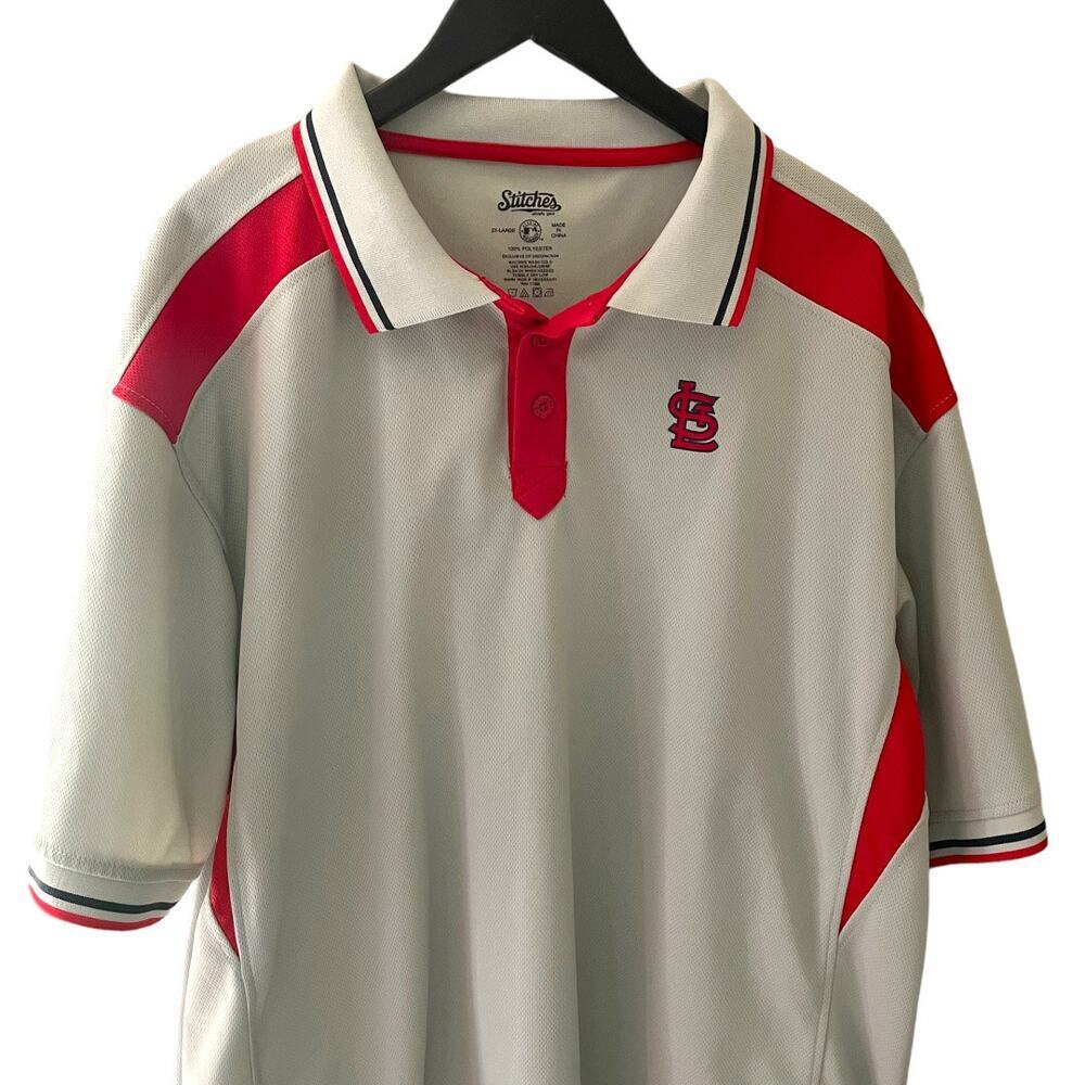 Stitches Men’s STL Cardinals Polo Size 2XL - Picture 2 of 7
